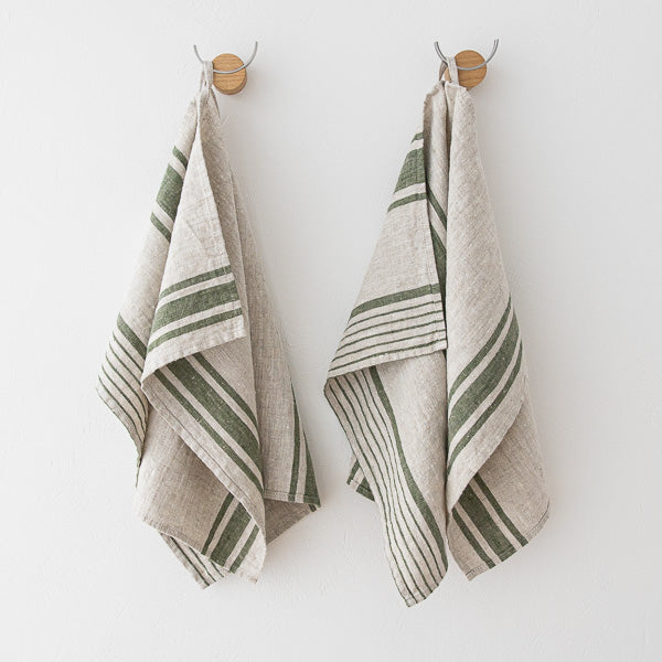 Provence Striped Tea Towel Set