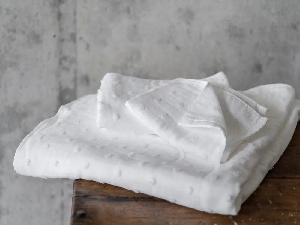 Zero Twist Gauze/Dot Towel