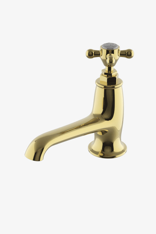 Highgate Low Profile One Hole Deck Mounted Lavatory Faucet with Metal Cross Handles