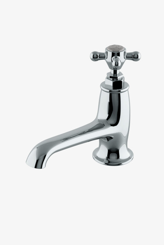 Highgate Low Profile One Hole Deck Mounted Lavatory Faucet with Metal Cross Handles