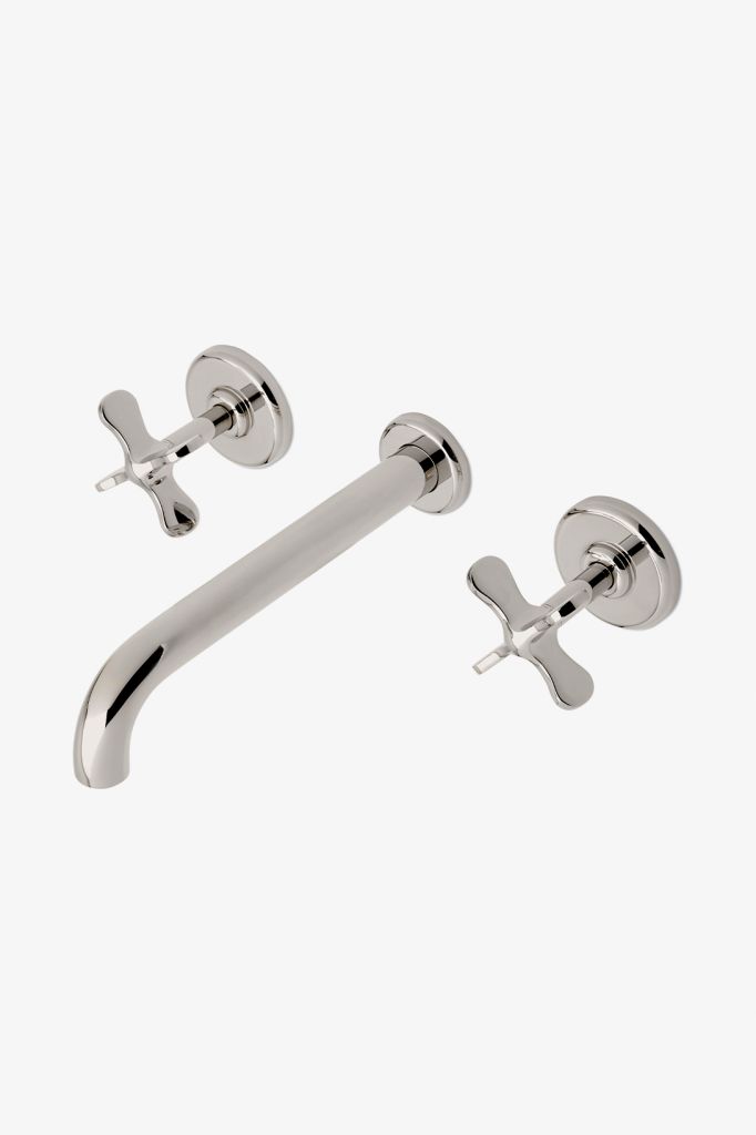 Ludlow Volta Wall Mounted Lavatory Faucet with Cross Handles
